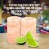 The Spice Lab Tequila Shot Glasses - Pink Himalayan Salt Tequila Shot Glasses - 2 Pack - Just Pour, Shoot and Bite a Lime - Natural Shot Glasses –...