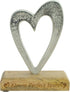 Eleven Perfect Years 11th Anniversary Rustic Metal Heart Decoration – Free Standing Aluminium & Wooden Decoration (hssperf-11)...