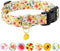 Dog Collar,Personalized Adjustable Cute Puppy Collars for Girl Female Boy Dogs Flower Patterned Design,Soft Pet Collar with Safe Buckle for Small ...