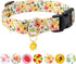 Dog Collar,Personalized Adjustable Cute Puppy Collars for Girl Female Boy Dogs Flower Patterned Design,Soft Pet Collar with Safe Buckle for Small ...