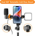 TARION Tripod Phone Mount Holder with 3 Cold Shoe Mount Cell Phone Mount Adapter for Tripod 360° Rotation Universal 1/4" Screw Smartphone Tripod A...