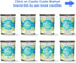 High Tides, Good Vibes | Floral, Sandalwood, Musk Scented Soy Candles | Teal 10 oz Jar Candles | Made in USA | Decorative Aromatherapy | Beach Gif...