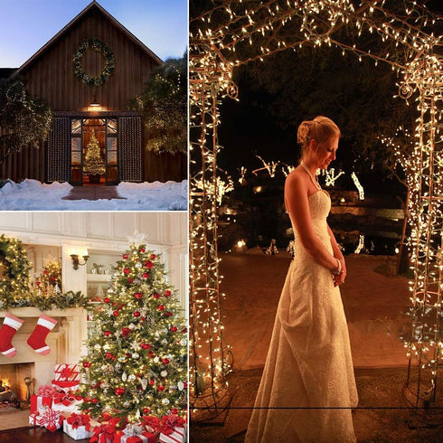Christmas Lights, Battery Operated String Lights 18ft 50 LED 8 Modes with Timer for Christmas Tree Wreath Party Home Indoor Outdoor Decor, Waterpr...