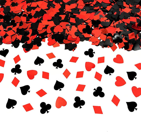 Werich Casino Poker Confetti Night Club Metallic Foil Table Scatters Confetti Party Wedding Birthday Baby Shower Bridal Shower Festival Theme Part...