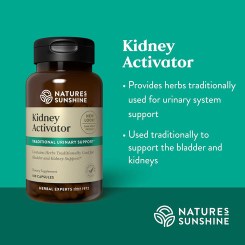 Nature's Sunshine Kidney Activator Capsules, 100 Capsules | Natural Kidney Supplement Contains Herbs to Support and Enhance Kidney Function and Ur...