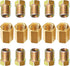MuHize Upgraded Brake Line Fittings - 15 Pieces 3/8'-24 Threads Assortment Brake Fitting for 3/16 Inch Brake Line Tube (5 Unions, 10 Nuts)...