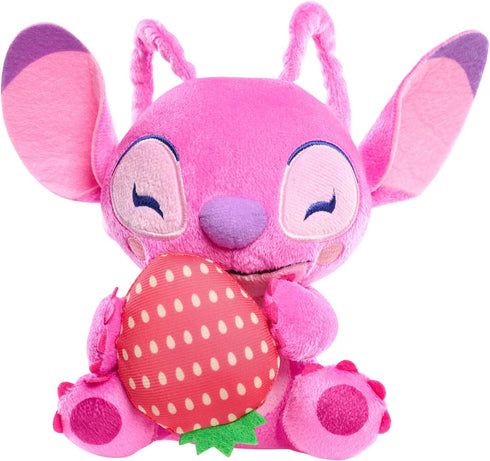 Disney Stitch Small 7-inch Plush Stuffed Animal, Angel with Strawberry, Kids Toys for Ages 2 Up by Just Play...