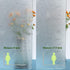 Mikomer Privacy Window Film Etched Flowers Static Cling Glass Door Film, Non Adhesive Heat Control Anti UV Window Cling for Office and Home Decora...
