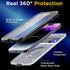 AICase Self-Check Waterproof Phone Case for iPhone 13 Pro, Underwater Touchscreen Water Proof Dustproof Snowproof Diving Phone Case Built-in Scree...