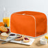 Orange Toaster Dust Cover Washable Polyester 2 Slice Toaster,Kitchen Small Appliance Covers, Toaster Cover Fit for Most Standard 2 & 4 Slice Toast...