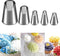 Suuker Rose Flower Piping Tips Set, Stainless Steel Chrysanthemum Nozzles, Crinkle Cream Laminating Nozzle Cupcake Pastry Tool For Decorating Cake...