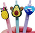 YEALQU 45PCS Random Different Pencil Topper Decoations Cute PVC Pencil Toppes Lovely Black Clip Pencil Decoration Accessories for Pupil/Junior Stu...