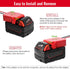 1 Pack Power Wheels Adapter for Milwaukee M18 Battery Adapter Power Wheels Battery Converter Kit with Fuse & Switch & Wire Terminals & 12 AWG Wire...
