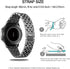 Bands Compatible with Samsung Galaxy Watch 3 (45mm), 22mm Full Rhinestone Diamond Stainless Metal Strap with Bezel Ring Cover Replacement for Wome...