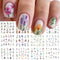 12 Sheets Flower Nail Art Stickers Spring Summer Nail Stickers Water Transfer Nail Art Supplies Lily Orchid Butterfly Small Flower Spring Nail Dec...