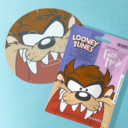 MAD Beauty Looney Tunes Character Sheet Face Mask Booklet (4-Pack) | Bugs Bunny, Sylvester, Tweety, Taz | Strawberry, Passionfruit, Honey | Skinca...