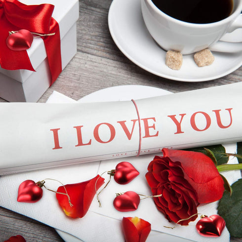 Frienda 24 Pcs Valentine Heart Shaped Ornament Heart Ornaments Christmas Tree Baubles Hanging Decoration for Valentine Wedding Anniversary Mother'...