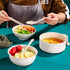 Microwave Ramen Bowl Cooker Set - Wheat Straw Instant Noodles Bowl with Handles, Ramen Noodle Cooker with Spoon Chopsticks Fork, College Dorm Room...