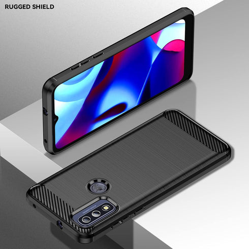 Compatible with Motorola Moto G Pure Case with HD Screen Protector Fashion Non-Slip Shock-Absorption Flexible TPU Bumper Soft Rubber Protective Ph...