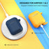 ATUAT Compatible with AirPods Case Cover, Full Protective Silicone Skin Dust-Proof Designed for Apple AirPods 1st 2nd Generation with Keychain, Fr...