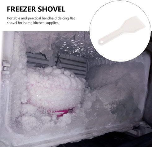 MAGICLULU 1pc Plastic Refrigerator Shovel White Refrigerator Scraper With Handle Refrigerator De-Ice Scraper for Kitchen......