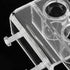 Pssopp Aquarium Water Pipe Clamp Acrylic Aquarium Pipe Clip Clamp Holder Transparent Fish Hose Fix Clip for Aquarium in Out Pipe Double Hole 20mm/...