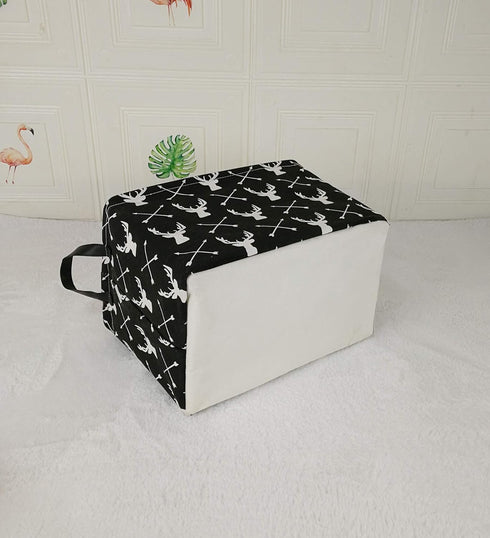 KUNRO Rectangle Toy Bin Waterproof storage organizer for Nursery Hamper Home decor Closet Kids Bedroom Laundry Baby Gift Shelf Baskets(Deer)...