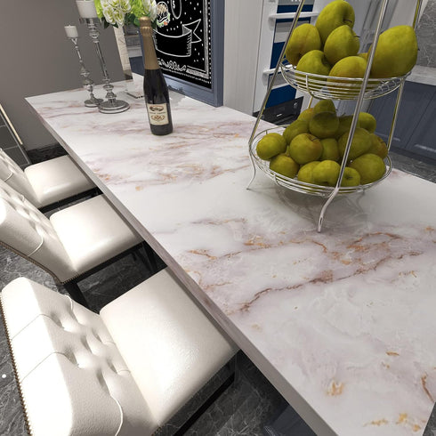 Marble Contact Paper for Countertops Marble Wall Paper Matte Peel and Stick Wallpaper Removable Self Adhesive Granite Vinyl Film Waterproof Roll 1...