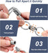 TISUR Swivel Keychain Clip, Titanium Detachable Pull Apart Key Chain, Key Ring Organizer Keychain For Men Women...
