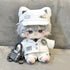 niannyyhouse 20cm Plush Doll Clothes Hat Coat Shirt Pants Backpack Glasses White Cat Set 8in Doll Accessories Dress Up...