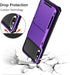 Vofolen Case for iPhone Xs Max Case Wallet ID Slot Credit Card Holder Scratch Resistant Dual Layer Protective Bumper Rugged TPU Rubber Armor Hard ...