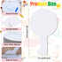 Zhehao Dry Erase Answer Paddles Bulk DIY Christmas Paddles for Games Double Sided Mini Handheld Dry Erase Answer Board Auction for Christmas Games...