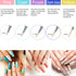 Mudder 10 Pieces 3D Nail Brushes Set Nail Liner Ombre Brush Nail Painting Design Pen Brushes Acrylic Rhinestone Handles Nail Pens...