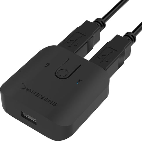 SABRENT USB 2.0 Sharing Switch for Multiple Computers and Peripherals LED Device Indicators (USB-SW20)...