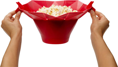 Chef'n PopTop Microwave Popcorn Popper (Cherry)...