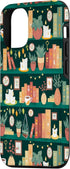iPhone 13 Pro Bookstore Hygge Library Phone Case Bookshelf Reading Case......