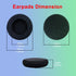 Ear Pads for Jabra Headset, Replacement Ear Cushions Headphone Earpads for Jabra PRO 920 930 9450 9470 GN2000 BIZ 1500 1900 2400II Plantronics HW2...