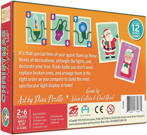 25th Century Games Christmas Lights A Card Game, 13 Different Holiday Festive Themed Games to Play...