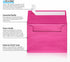 A1 Invitation Envelopes (3 5/8 x 5 1/8) - Azalea Pink Metallic (50 Qty.)...