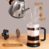 French Press Coffee Maker 21 oz, Cold Brew Heat Resistant Thickened Borosilicate Coffee Pot, Coffee Presses 600 ml, Tea and Frothed Milk Press (Bl...
