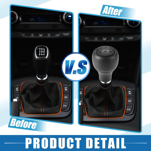 5 Speed Manual Transmission Shift Knob Car Shift Knob Head Lever Shifter for Ford for Ranger 1988-2011 ABS Black...