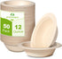 12oz Small Paper Bowls Disposable, 50 Pack Compostable Bowls, Eco-Friendly Biodegradable Bowls Made Of Sugarcane, Heavy Duty Serving Bowls For Ice...