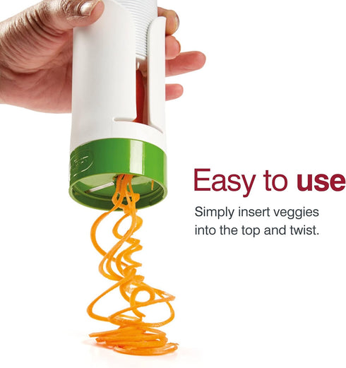 Zyliss Spiralizer - Vegetable Spiralizer & Slicer - Kitchen Tool & Gadget for Cooking - Manual Vegetable Slicer - Dishwasher Safe - White/Green...