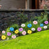 8 Pcs Daisy Garden Stakes Decor Metal Daisy Garden Stakes Iron Crafts, Hand Forged Plant Pick Water Proof Metal Flower Stick Décor for Patio, Lawn...