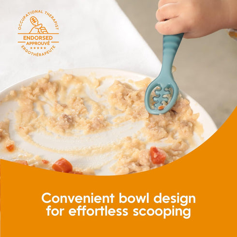 NumNum Baby Spoons Set, Pre-Spoon GOOtensils for Kids Aged 6+ Months - First Stage, Baby Led Weaning (BLW) Teething Spoon - Self Feeding, Silicone...
