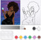 VOCHIC Paint and Sip kit, Pre Drawn Canvas Painting Kit for Adults Painting Twist Party Supplies to Paint Chic Girl Art Set for Beginner Gift Favo...