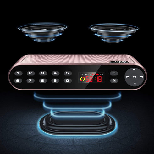 Bluetooth Speaker,FM Radio Player,MP3 Player Stereo Portable Wireless Speaker Drivers with HD Sound, Built-in Microphone, High Definition Audio an...