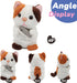 Hopearl Talking Kitty Repeats What You Say Cat with Fish Nodding Electric Interactive Animated Toy Speaking Plush Buddy Gifts for Toddlers, 7''...