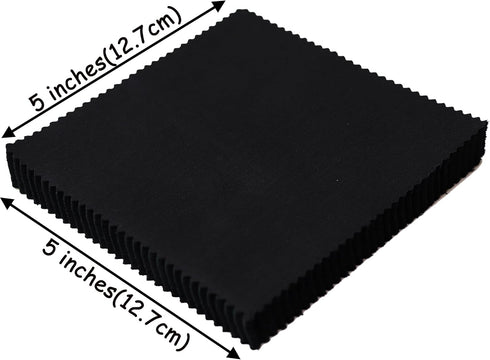 Solid Black Charm Pack, 84 5-inch Cotton Fabric Squares...
