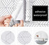 Mecpar Silver Geometric Hexagon Wallpaper 17.71"x 118" White and Silver Contact Paper Striped Wallpaper Peel and Stick Removable Self Adhesive Vin...